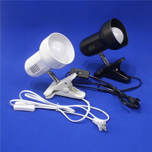 

table lamps clip-on desk lamp with switch, e27 light holder, metal clamp plastic clip, reading for office work bedroom