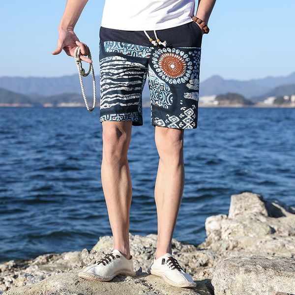 

cotton loose shorts vintage american multi color casual soccer men floral dry ropa de hombre eg50cs men's, White;black