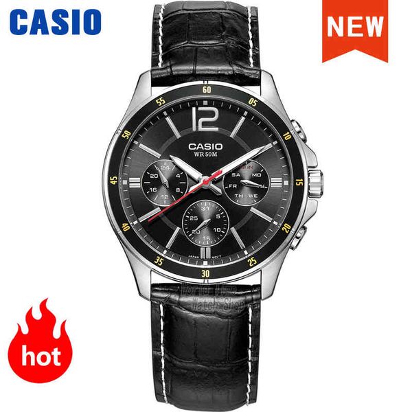 

casio watch men original brand luxury quartz electronic 50m waterproof sports military reloj masculino mtp-1374, Silver