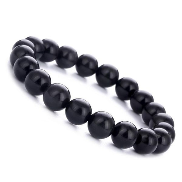 

beaded, strands grade a obsidian bracelet mens jewelry charm bracelets bracele for women bead on hand, Black