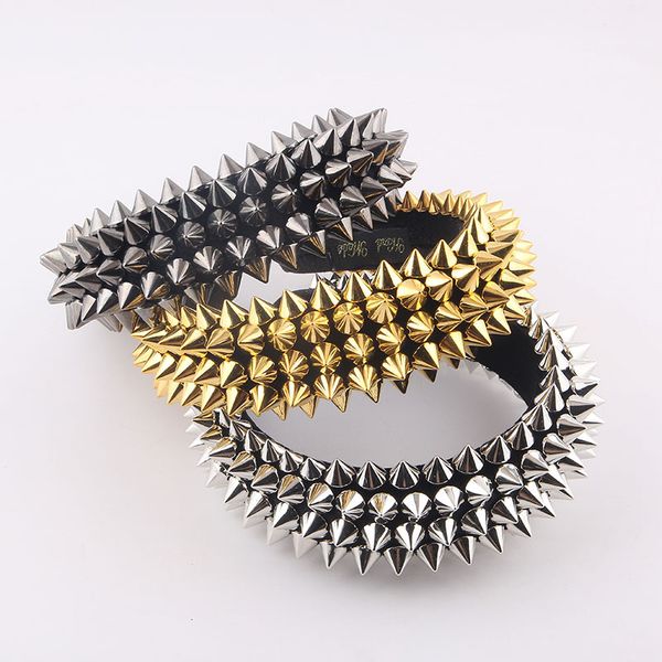 

full rivet covered headband sponge hair bands women hair accessories daily party headwear, Black;brown