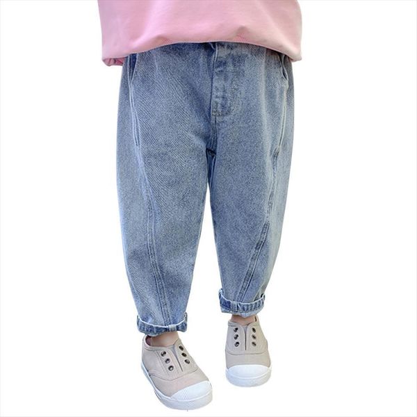 

baby jeans solid color for girls spring autumn girl casual style toddler clothes, Blue
