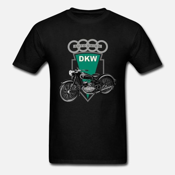 

men's t-shirts dkw motorcycle 125 auto union logo classic t shirt, White;black