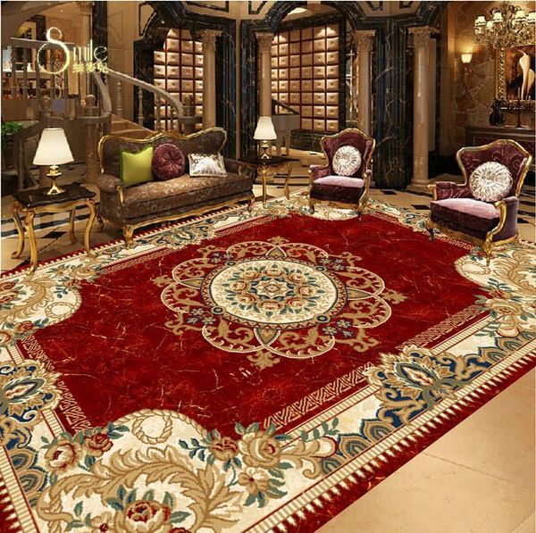 

wallpapers 3d flooring european style floor painting pvc self-adhesive wallpaper