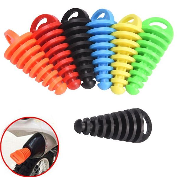 

motorcycle exhaust system shidwj pipe motocross tailpipe pvc air-bleeder plug muffler wash protector 1pcs