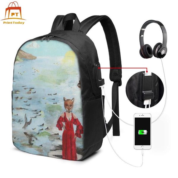 

backpack genesis backpacks man - woman school bag teen trend pattern multi purpose bags