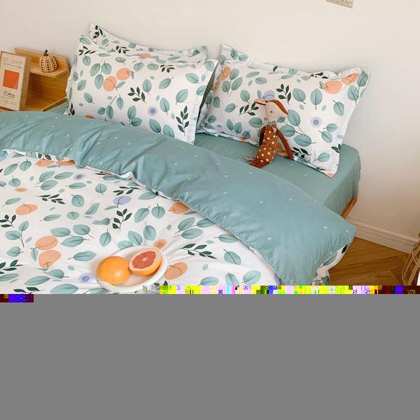 

bedding sets home textile nordic duvet cover pillow case bed sheet ab side quilt boy kid teen girl linens set king