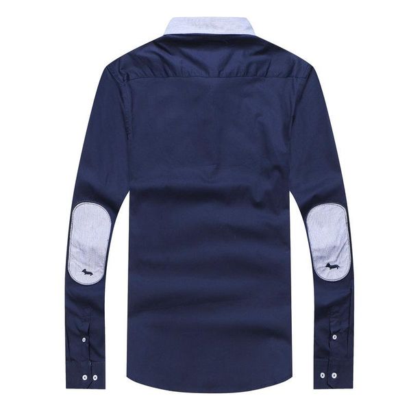 

men's casual shirts 2021 harmont blaine for men embroidery full shirt cotton camisa masculina homme xxl, White;black