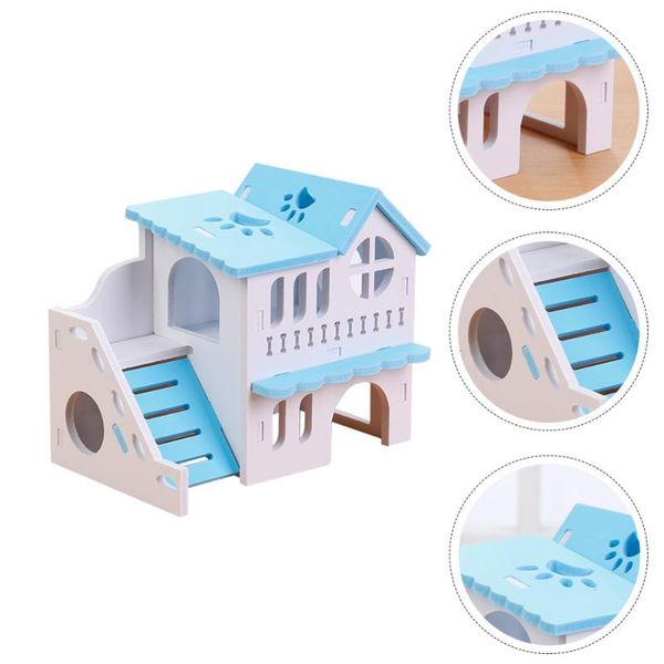

small animal supplies double-storey hamster house pet hideout wooden