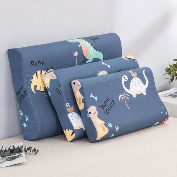 

cases pure cotton small fresh printing latex pillow case all memory