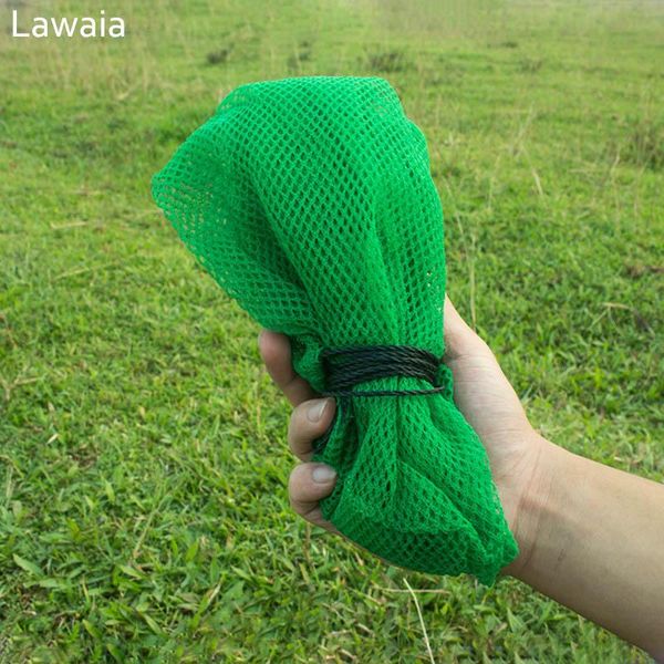 

fishing accessories lawaia portable fish net bags folding nets cage quick-drying nylon green yellow small mesh woven bag pocket