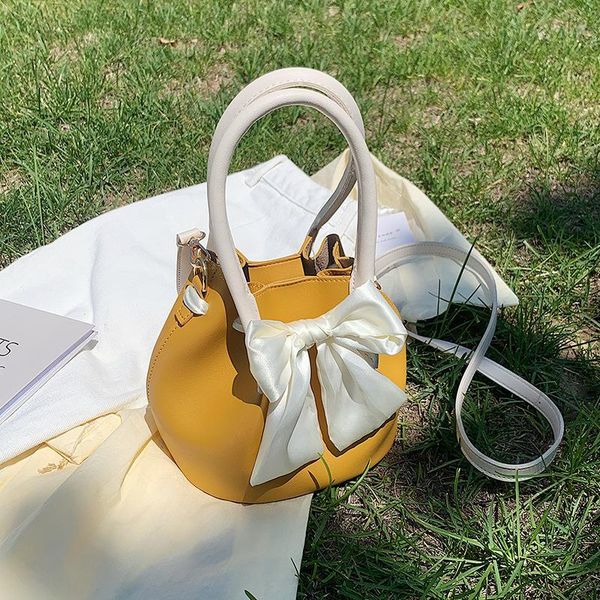 

evening bags ins wild small bucket bag 2021 summer high-quality pu leather women's designer handbag casual shoulder messenger