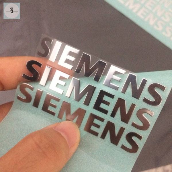 

customized scrub ultra-thin metal trademark setup electroplated nickel standard electronic appliance packaging box logo self-adhesive