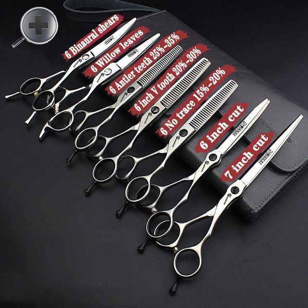 

hair scissors 6 inch professional salon cutting tools barber hairdressing style anti-slip wear-resistant logo