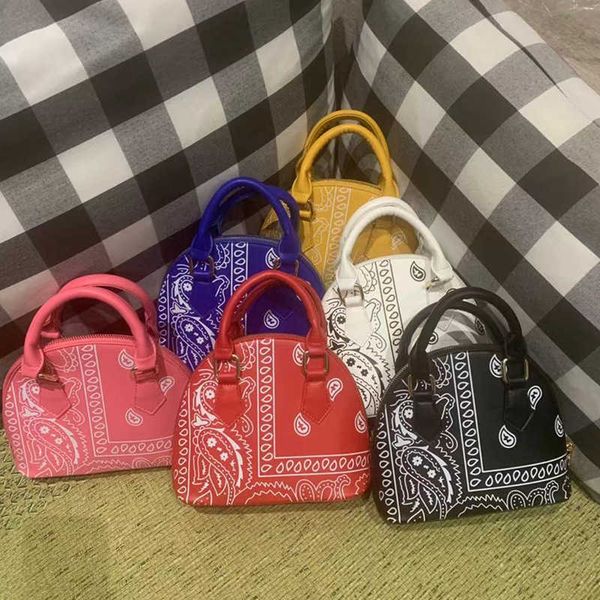 

bag 2021 printed shell hand-held simple chain shoulder slanting acros's bag