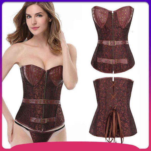 

luxury women's shapers leather vt punk court corset abdominal beauty cht support gothic body shaping style, Black;white