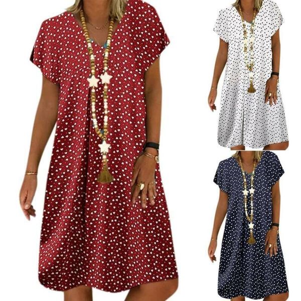 

casual dresses womens boho printing short sleeve loose knee length tunic dress summer beach baggy kaftan oversized, Black;gray