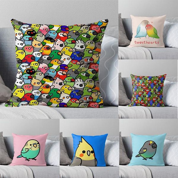 

cushion/decorative pillow everybird case many birds pillowcases sofa car chair cushion covers funny home decoration 45*45cm no insert gifts