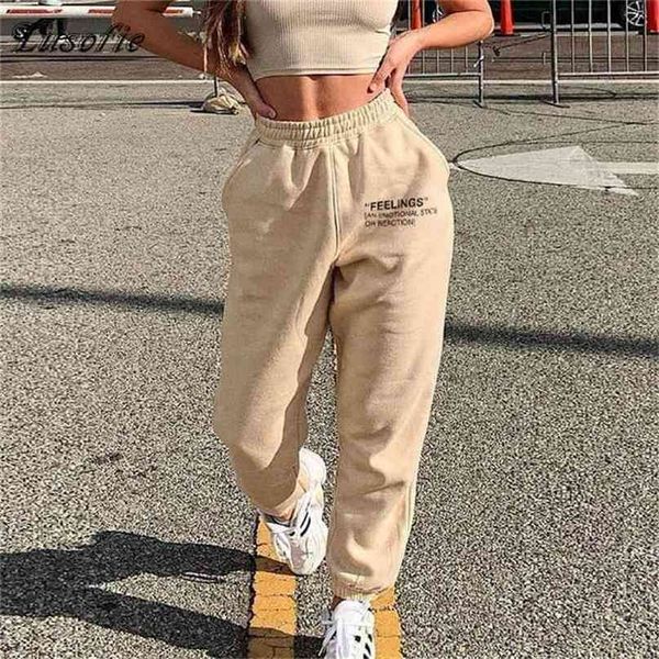 

lusofie harajuku joggers wide leg sweatpants women trousers high waist pants streetwear korean casual pant femme fall 210915, Black;white