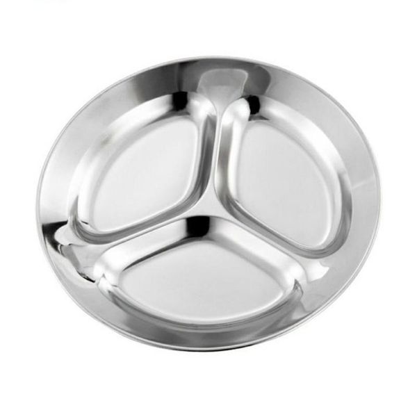 

bowls steel divided dinner tray hand-polished stainless parent-child toys plate