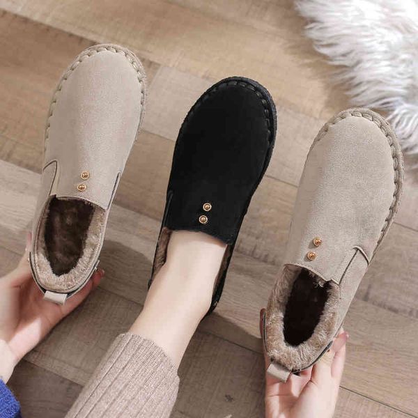 

dress shoes korean women's moccasins casual female sneakers loafers fur flats all-match slip-on shallow mouth autumn round toe 7le, Black