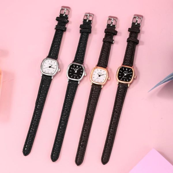 

wristwatches women's quartz watch luxury wristwatch lover watches leather belt pin buckle typef ashion gift to student girlfriend, Slivery;brown