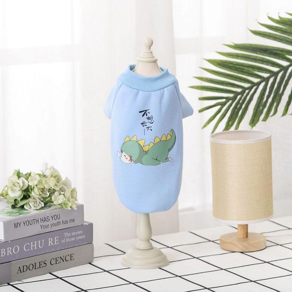 

small pet cartoon pattern spring dog cat t-shirt sweater cute and fashion wear apparel