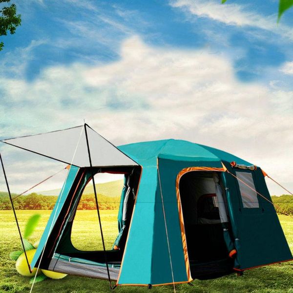 

outdoor waterproof one-room one-hall tent family camping sun-proof double-layer thick multi-person carpas de tents and shelters