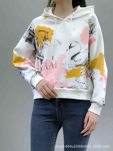 

2021 feijia women's loose casual hoodie f family autumn sports fashion, Black