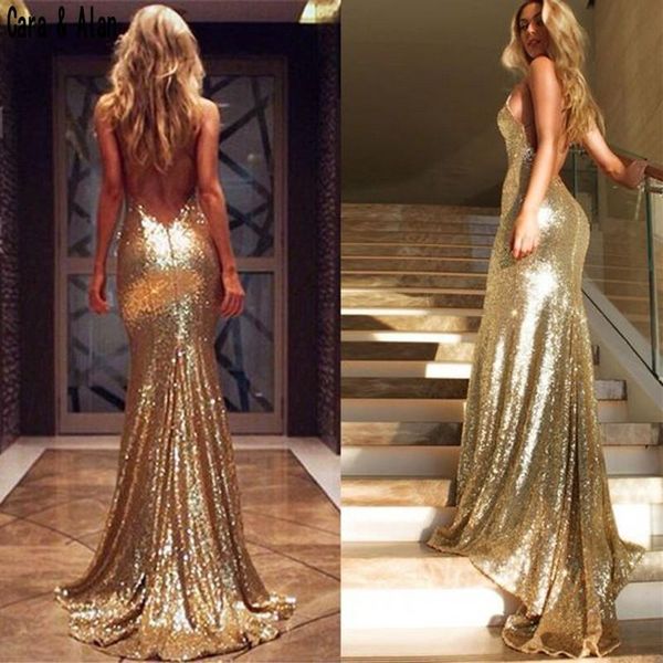 

party dresses backless prom 2021 criss cross straps glitter gold sequined mermaid stretchy hugging women gowns, White;black