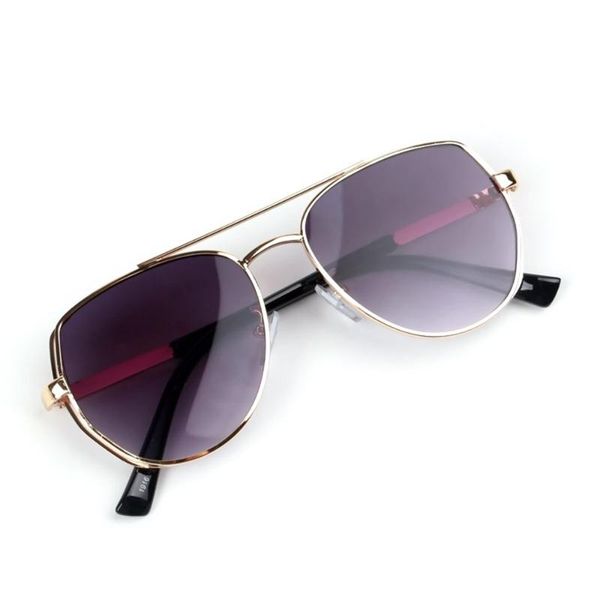 

sunglasses kids uv400 colored lens sun glasses golden metal frame goggle baby decorative tourism boys girls lovely sunglass, Blue