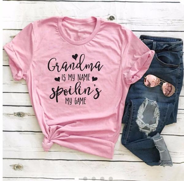

pretty goth shirt grandma is my name t-shirt cool girl style camiseta rosa feminina tees summer fashion grunge tumblr women's, White