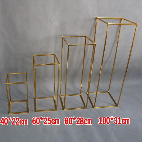 

wrought iron stand road lead wedding props artificial flower supplies arch t-stage decor 4pcs/set party decoration