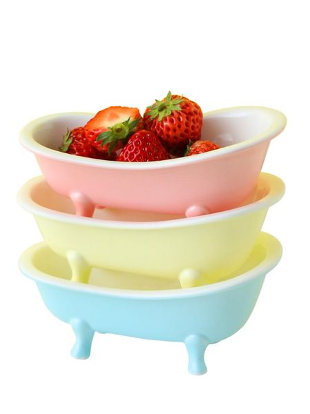 

storage bottles & jars hildren's tableware home ceramic creative fruit salad bowl dessert nordic noodles dinnerware dish flower kitchen