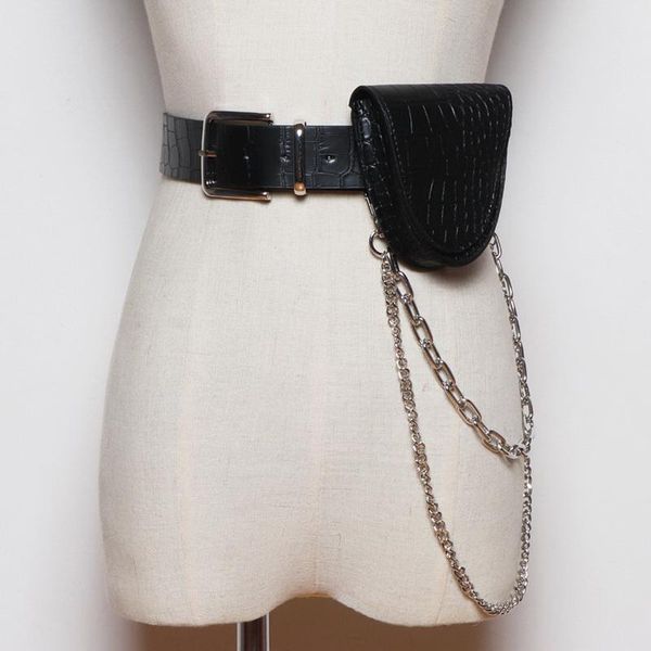 

women's belt bag multifunctional small waist crocodile pattern women fanny pack girl mini lipstick bags zm0770
