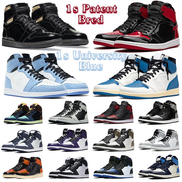 

ael 1s bordeaux jumpman for men basketball shoes bred patent university blue twist hyper royal pine green prototype mens women trainers