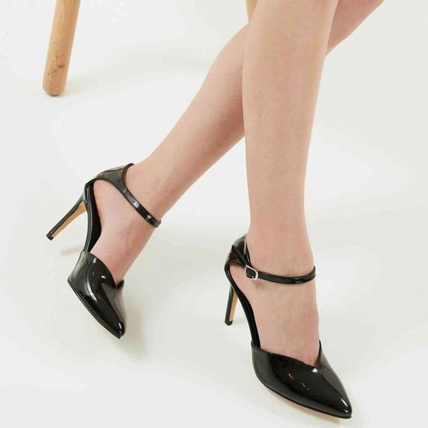 

dress shoes monitor woman's shoe, black/skin, high-heeled eight-inch heels, stylish 4cta 42l2