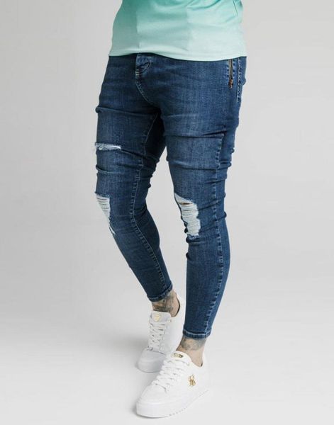 

men's jeans siksilk midstone slim fit, Blue