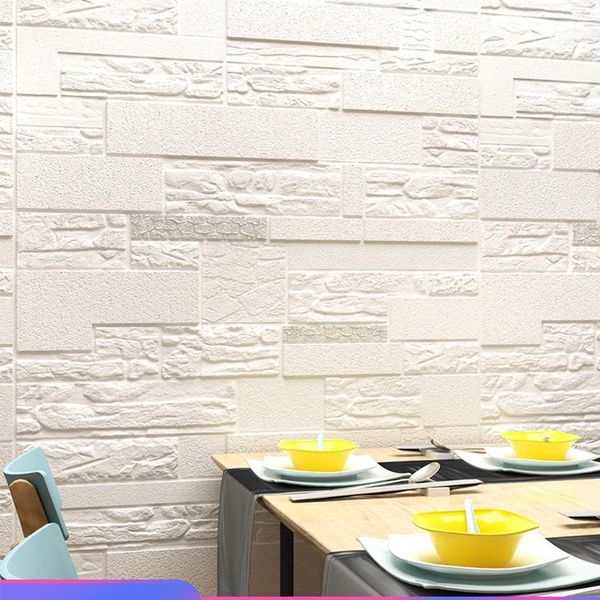 

wallpapers three-dimensional wall paste self-adhesive wallpaper bedroom warm background foam brick waterproof moisture-proof sticker