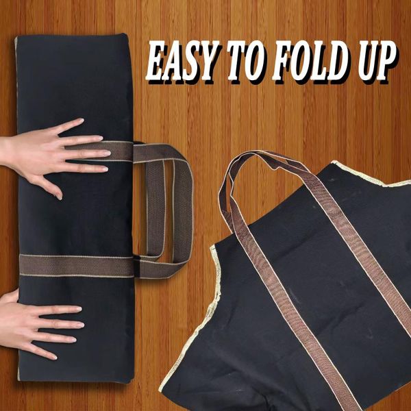 

storage bags 1pcs canvas firewood transport tote bag indoor item