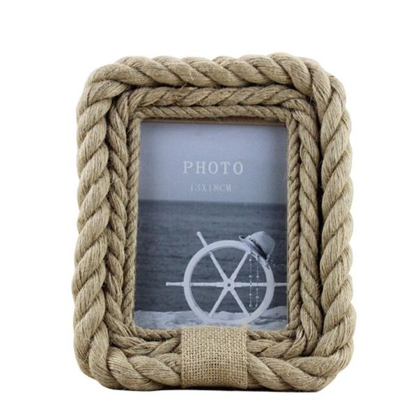 

frames multi size european style creative countryside wood po frame rope living room decoration exquisite gift