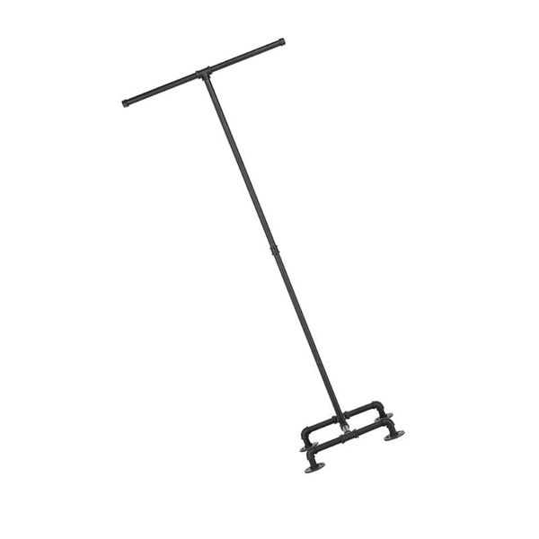 

hooks & rails 1pc water pipe shelf clothing stand floor storage industrial style hanger