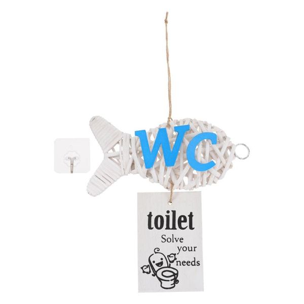 

toilet paper holders 1pc creative fish sign decorative board indicator