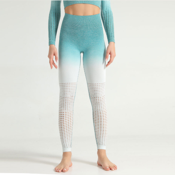 

yoga outfit women gym seamless pant running fitness sportswear girl workout hollow leggings