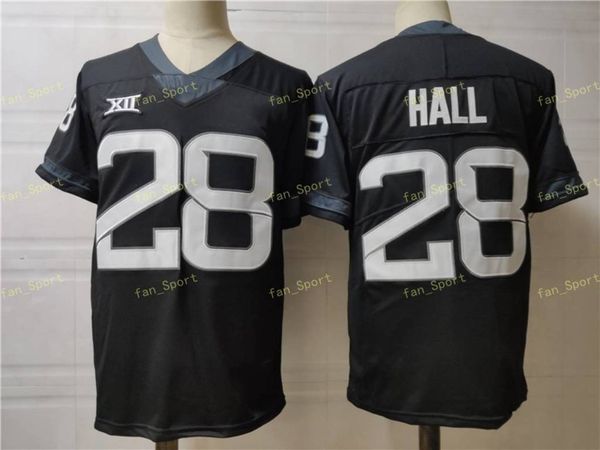 

isu iowa state cyclones college football jerseys 28 breece hall men stitched, Black