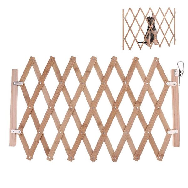

fencing, trellis & gates pet fence retractable barrier cat dog gate folding bamboo sliding door isolation extendable safety