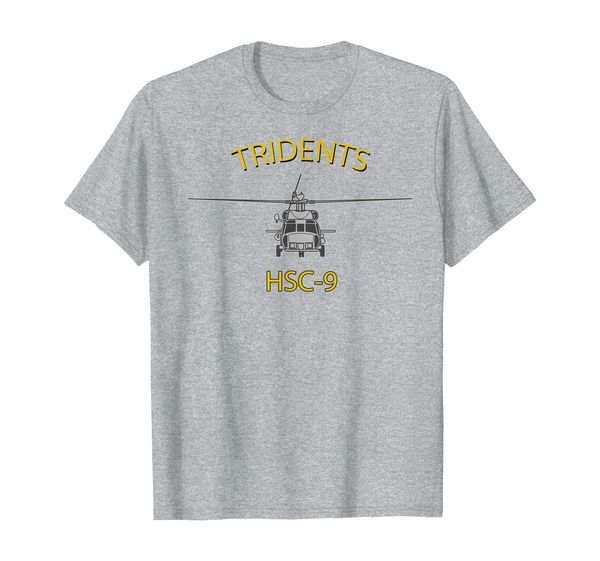 

hsc-9 "tridents" helicopter squadron mh-60 sea hawk tee, White;black