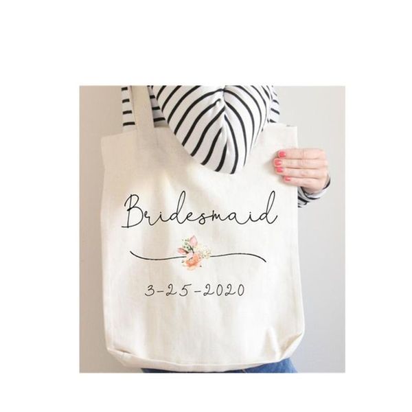 

gift wrap bridesmaid tote bag, wedding for bridesmaid, bridal shower gift,wedding party bachelorette tote, friend her