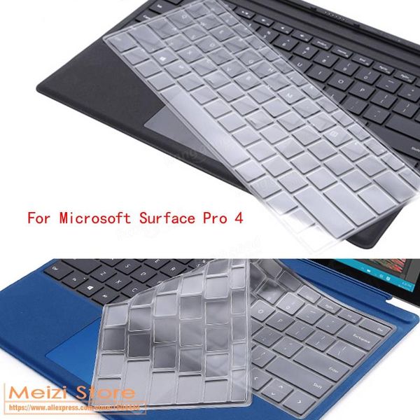 

keyboard covers 1pc tpu clear skin cover protector for surface pro 4