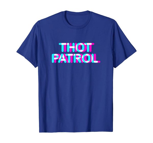 Thot Patrol Funny Meme Shirt Anaglyph Style Gift Idea, Mainly pictures